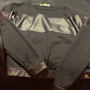 Black leather shirt